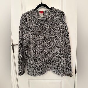 Olsen Cozy Black and White Sweater